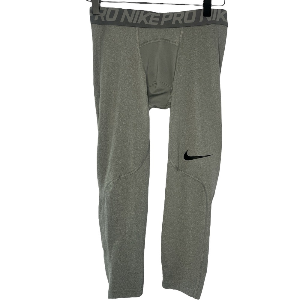 Nike Pro Dri-Fit Men’s Compression 3/4 Pants Gray Size Small